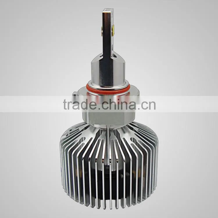 LED headlight kit HB4 9006 led headlight bulbs conversion kit with radial heat sink install in car fog light