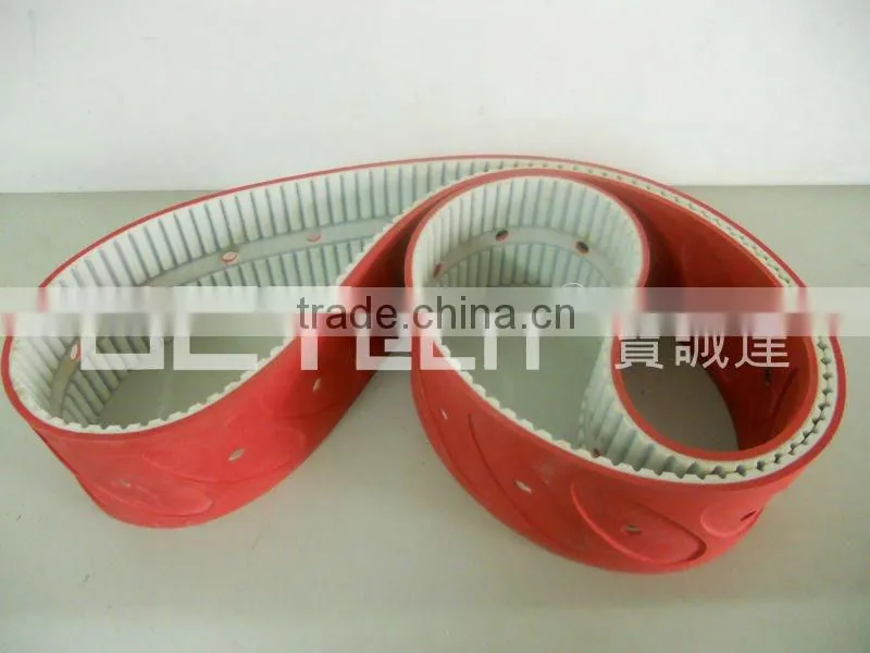 Special belt for glass - Timing Belt Punching Elliptic Hole
