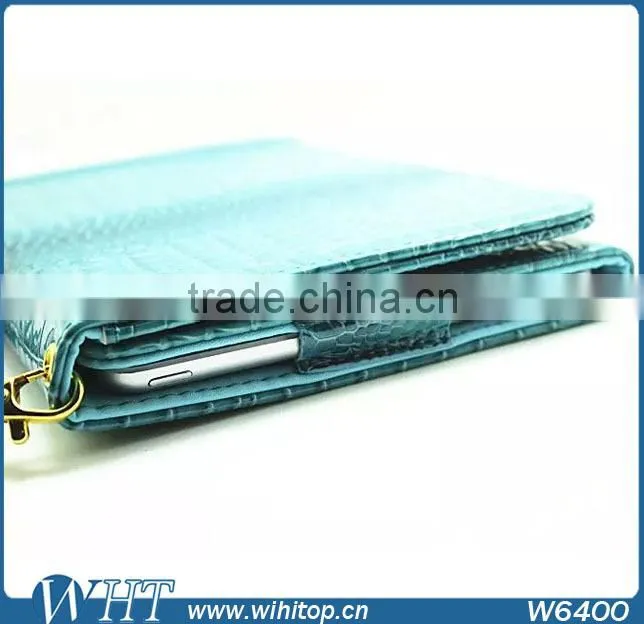 Protective Case for 8" Android Tablet, Crocodile Pattern Flip Wallet PC+PU Leather 8 inch Universal Tablet Leather Case