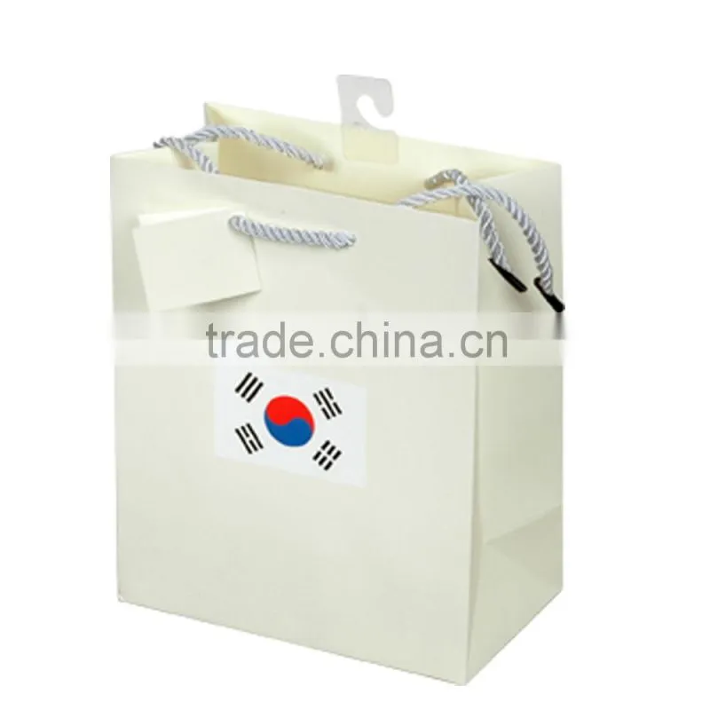 Alibaba china custom printed paper bag with handles