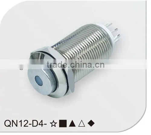 Stainless stell LED push button switch