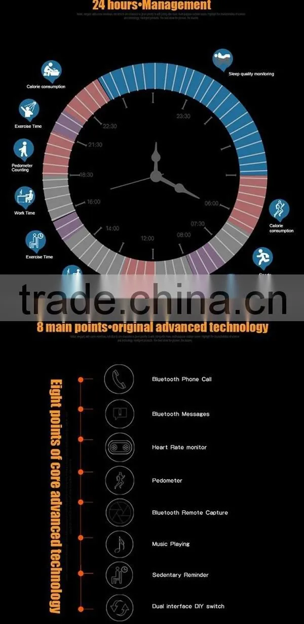 Smart watch A9 with heart rate monitor for Iphone andriod smart phone
