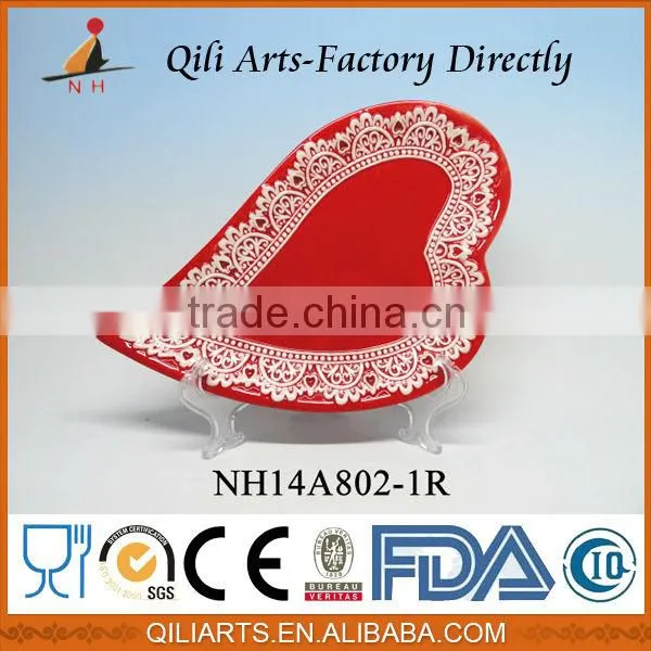 2014 Made in China Sweet Love plates ceramic tableware
