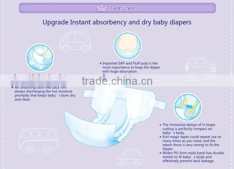 Economic free baby diapers china factory