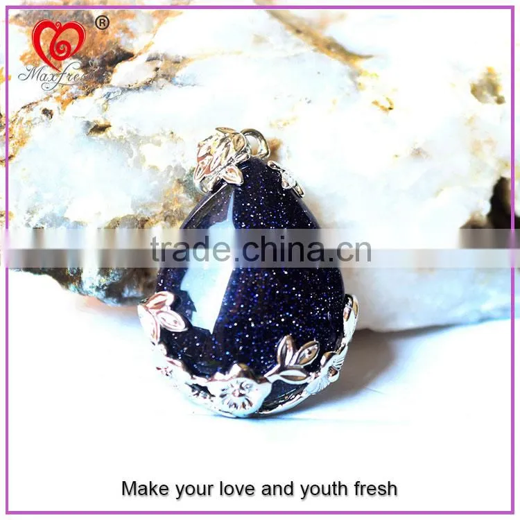 2016 fancy design drop quartz jewelry new coming drop necklace natural stone water drop pendant