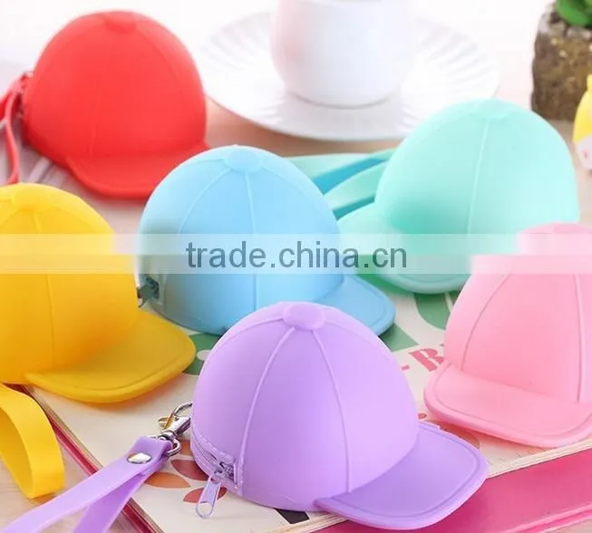 Cute cartoon candy color baseball cap coin bag for Korean
