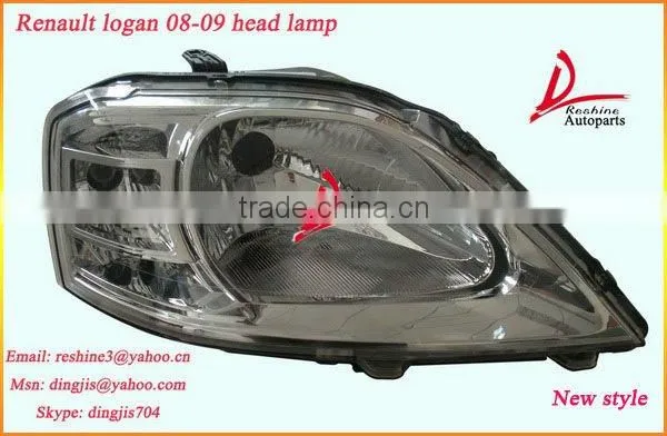 Renault logan head lamp, dacia logan head light 8200744754