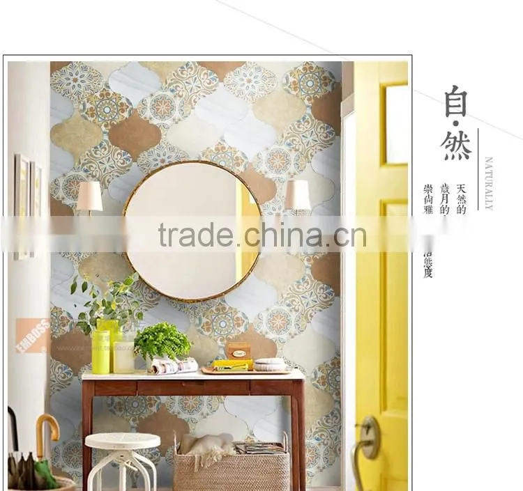 EMBOSS customized 250mm*250mm lantern tile rustic tile ceramic floor tile mosaic kitchen bathroom decorative tile