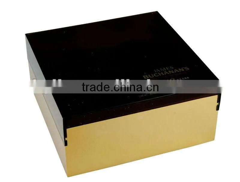 plastic wine packing box with square shape