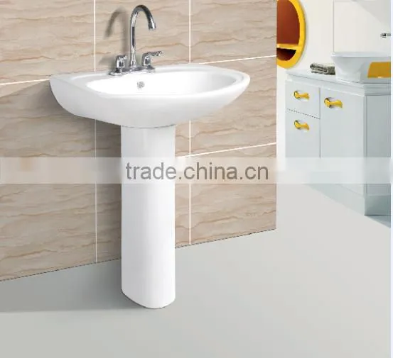 Ceramic Hand Wash Pedestal Basin For Bathroom