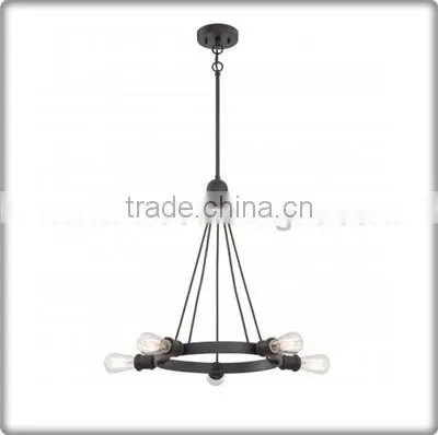 UL CUL Listed Painted Black Kitchen Pendant Lamp With 5 Edison Bulbs C50404