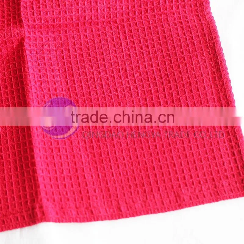 wholesale cotton fabric waffle weave dish towel