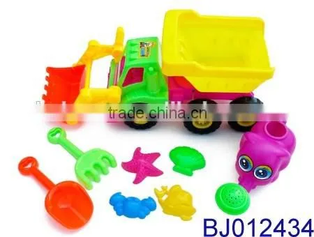 Beach Toys Deluxe Playset for Kids plastic bucket sand shovel set