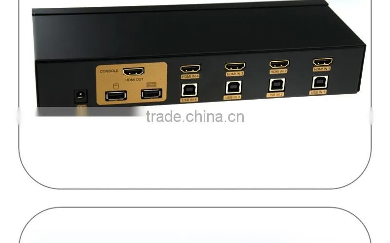 Vision new arrival 4ports USB HDMI KVM Switch in metal box