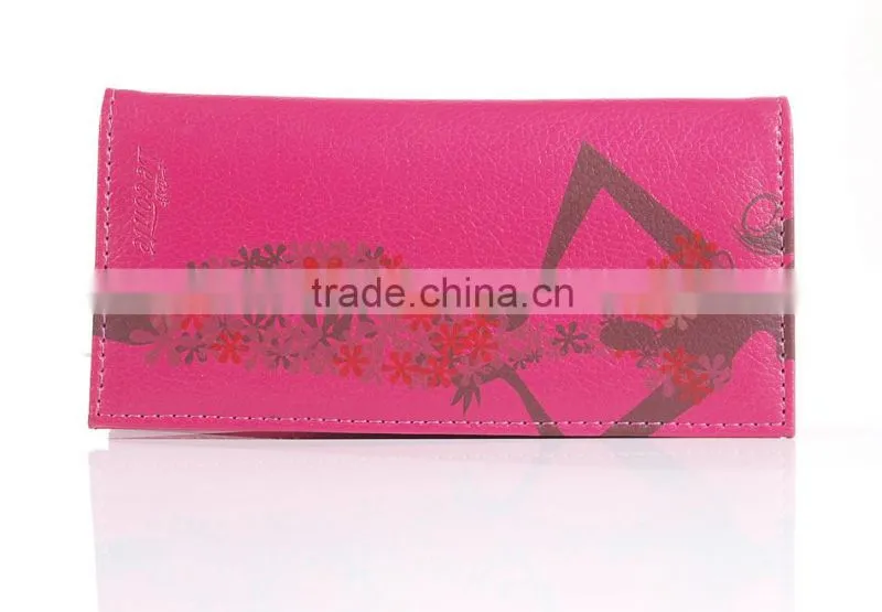 2015 Trendy hot selling best waterproof leather women wallet