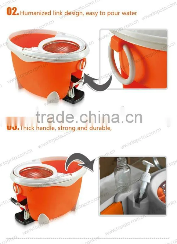 tv shopping spin mop s/s bucket pedal design-TOPOTO F2