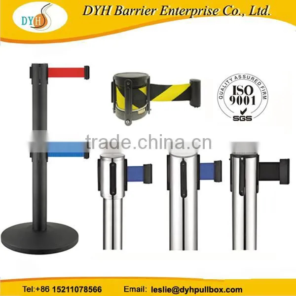 retractable airport barrier metal crowd control barriers stanchion
