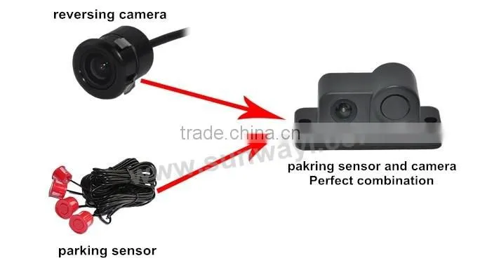 hot selling car parking sensor with Camera and sensor all in one
