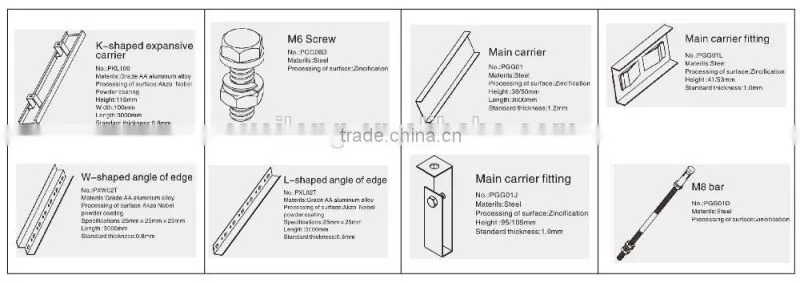 Easy-Installed K- shaped Perforated Ceiling Tiles Aluminum Ceiling Board, Suspended Ceiling Tiles Wholesale
