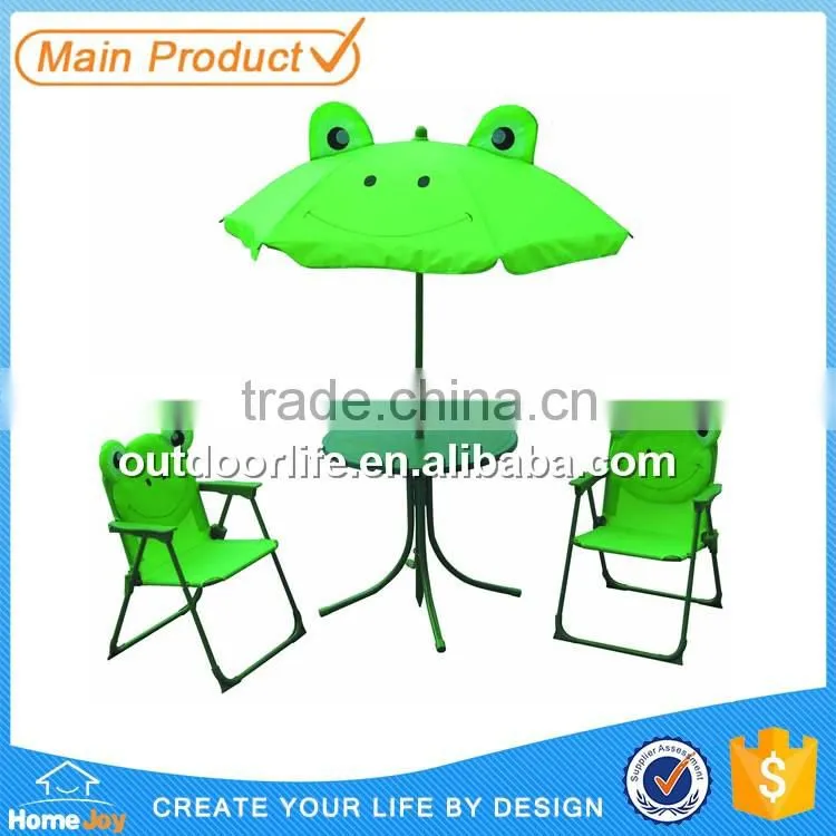 New style kids mushroom table and chairs, kids folding table and chair, garden table and chairs set