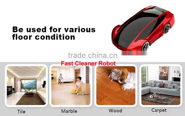 Newest design car style robot vacuum cleaner china and portable handheld vacuum cleaner double use