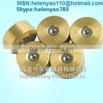 Flat wire drawing dies