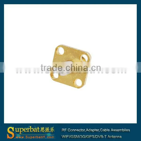 SMA Jack,Straight, 4 Hole Panel Mount; sma pcb mount jack