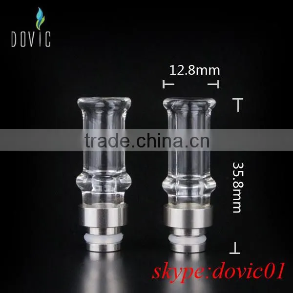 Dovic wide bore glass drip tips