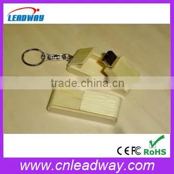 funny wooden flash drive China export fancy Christmas gadgets for children with engraved logo and key rings