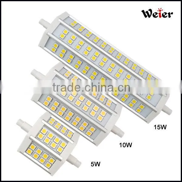Zhejiang factory price and high quality CRI>80 85-265v ac 5-15W snd led r7s led lamp for court yard