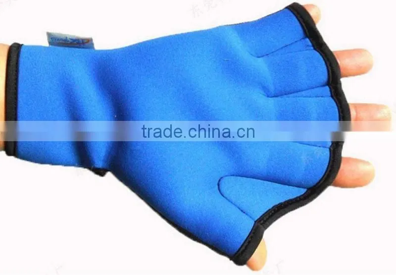 Surfing Swimming Frog Webbed Fingerless Paddle Gloves