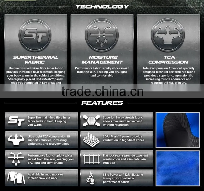 2014 high quality running wear compression wear