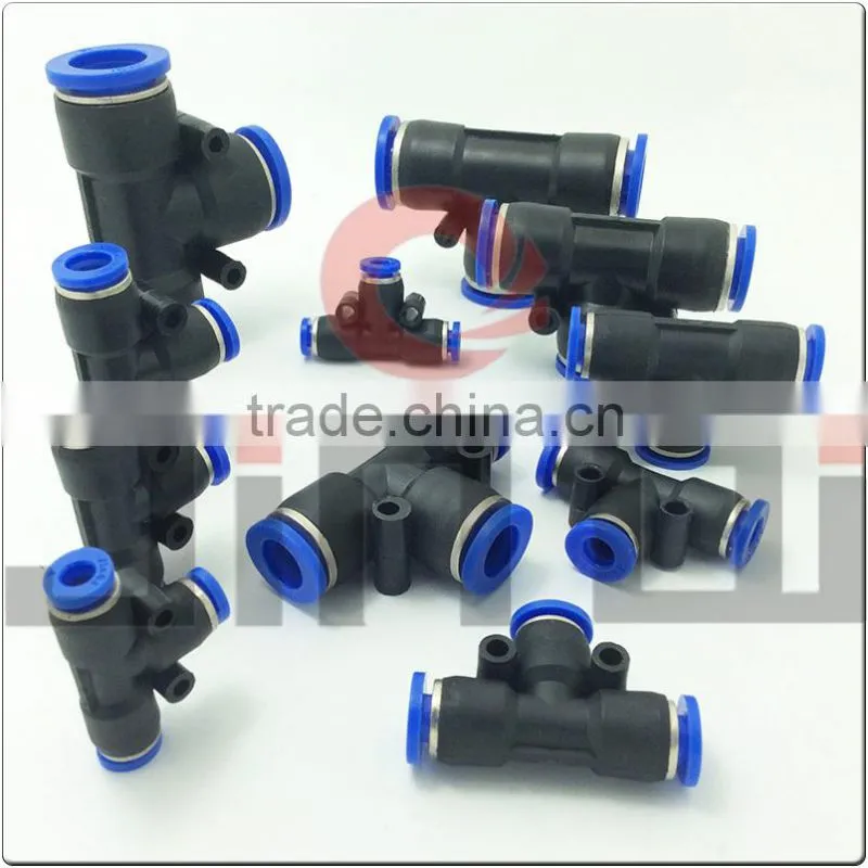 alibaba china pneumatic tee plastic connector