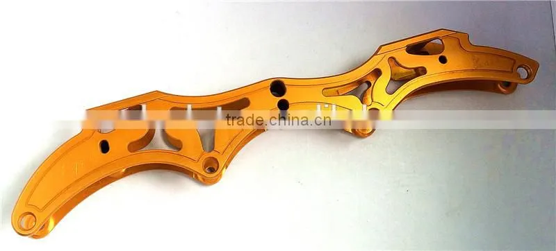 inline skate frame OEM type laster OEM logo all color Aluminium speed Skate frame laster OEM logo