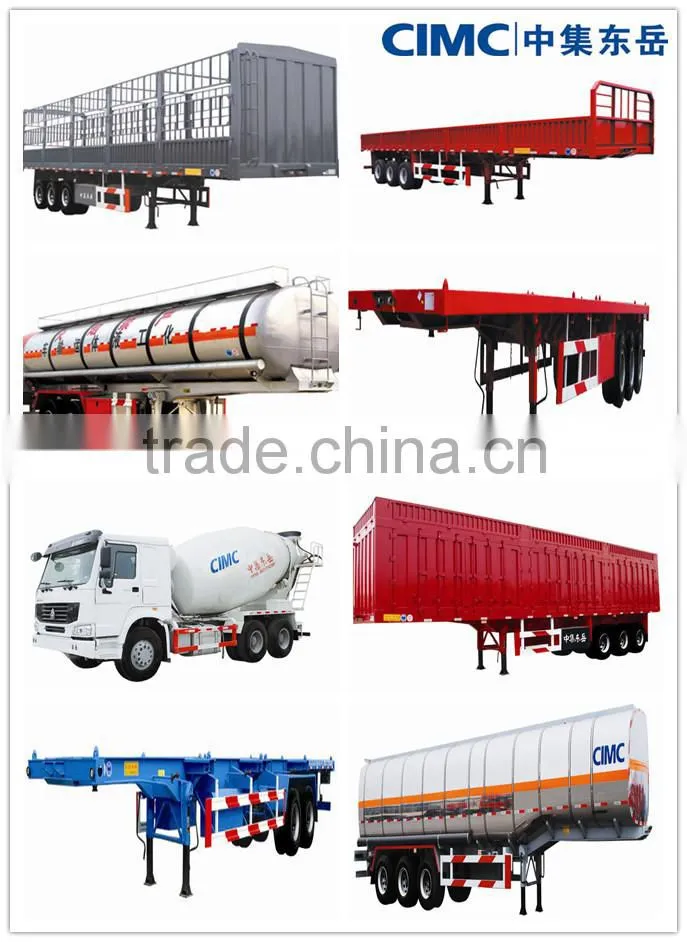 CIMC Tri Axle Stake Body Semi-Trailer With Curtainsider