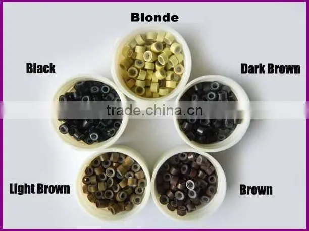 Micro beads hair extension tool silicon micro ring for prebonded hair extensions