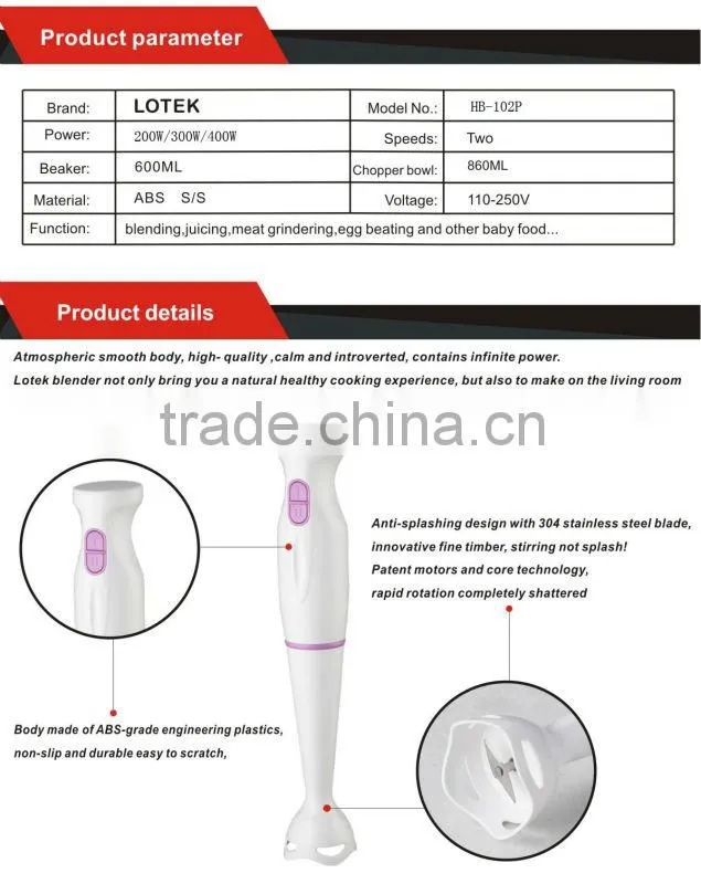 3 IN 1 Hand Stick Blender