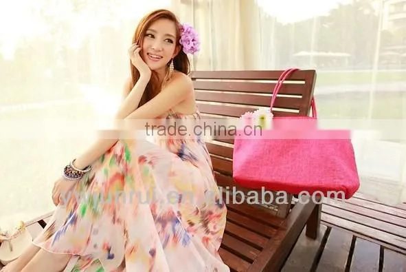 whoelsale cheap ladies straw beach bag
