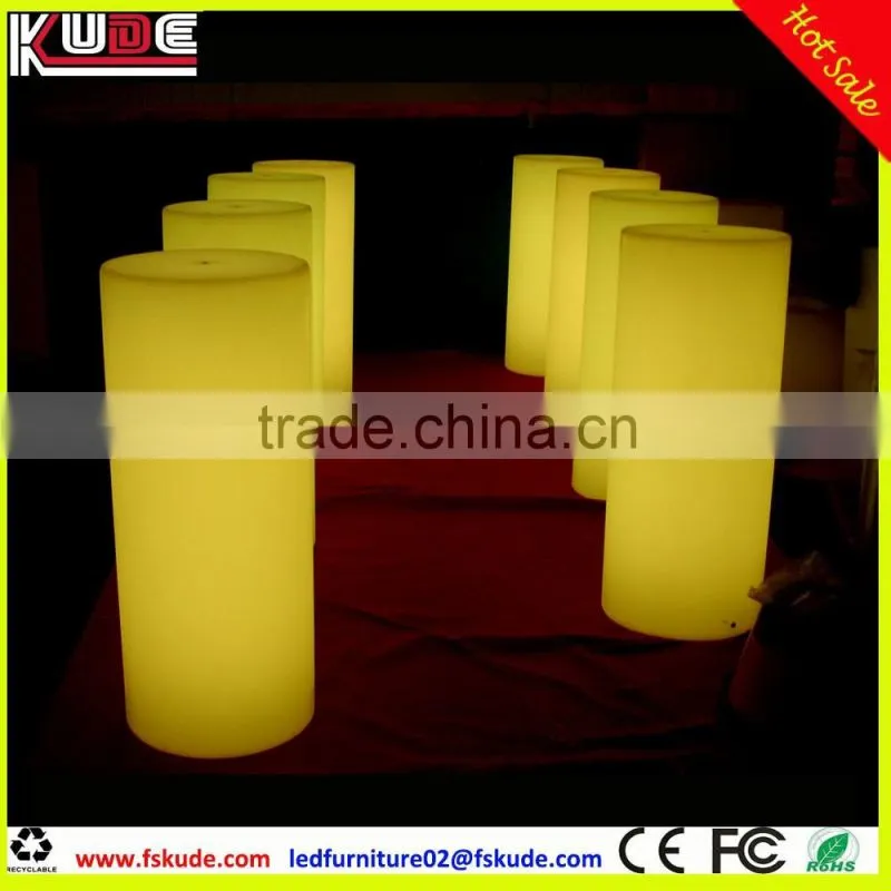 RGB multicolors changing LED column floor standing lamp with remote control