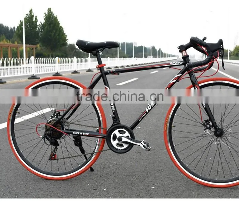 26-inch road bike 21 speed high carbon steel dual disc brakes road bike