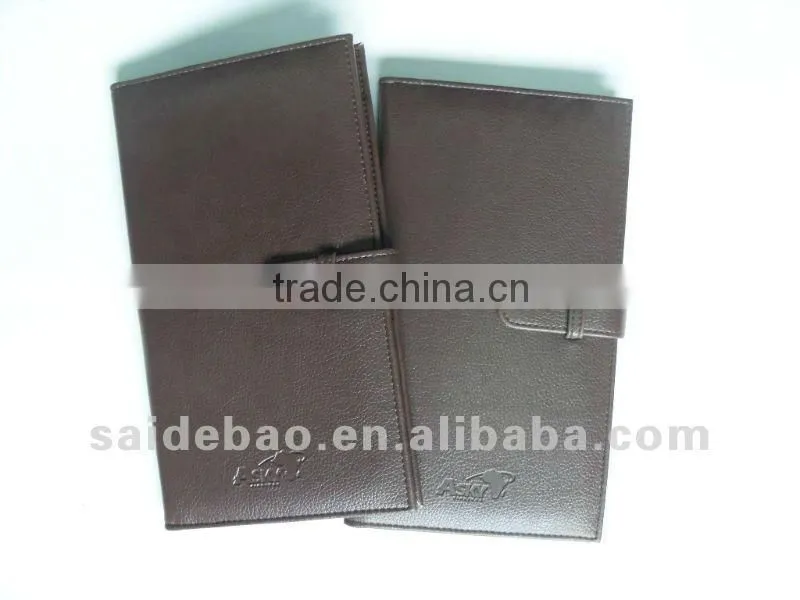 Leather passport holder travel wallets for promotion