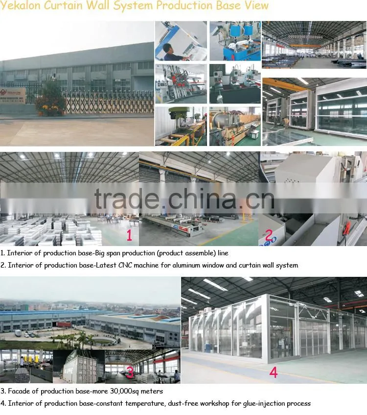 Yekalon Curtain wall system 2015 Shenzhen hot sale decorative exterior wall steel panel