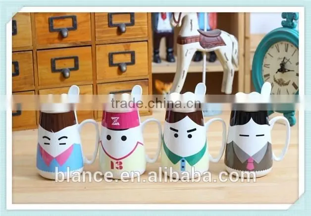 ceramic creative crown mug with crown design mug for decoration