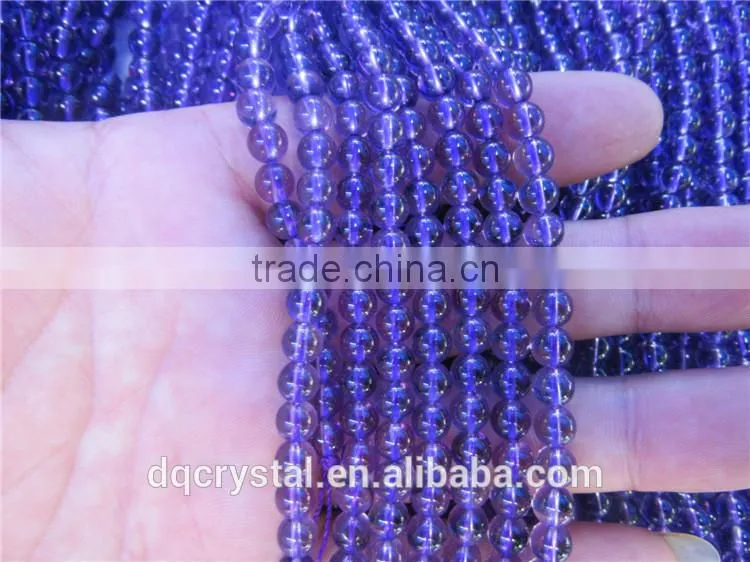 Handmade all colours of crystal round beads necklace for sale