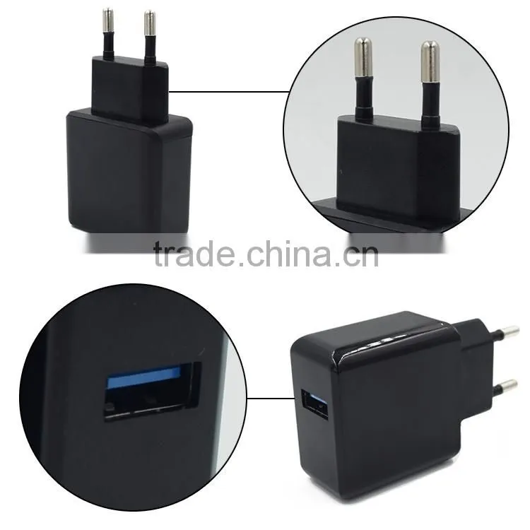Low working temperature quick charge 5V 2A USB wall charger for Samsung
