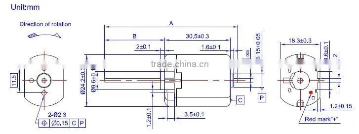 12V DC Motor FT-280SA forheadlamp adjusters