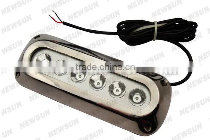 CE Certificated IP68 18W Waterproof LED Light For Swimming Pool/Sea Yacht