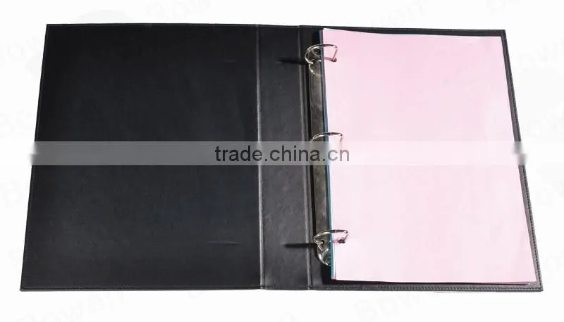 A4 fabric folder with 3 ring binder/catalog folder