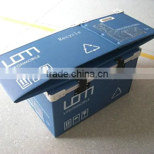 Durable corrugated plastic container/plastic shipping container