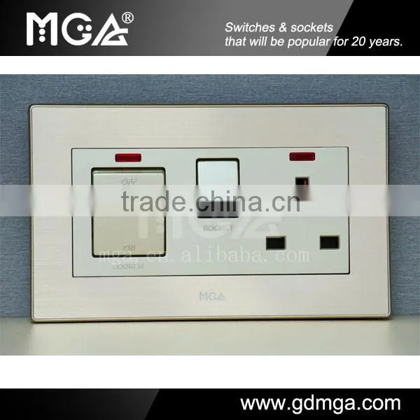 MGA Q7L Series Kitchen socket &cooker switch &British socket